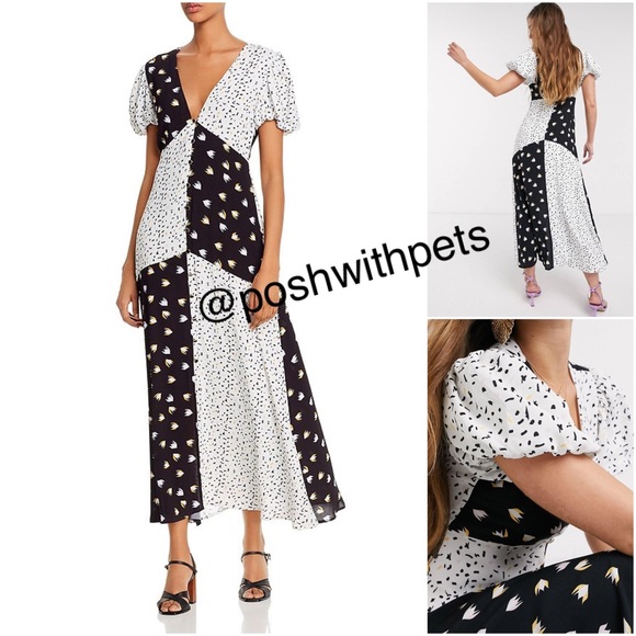 knee length dresses for ladies Priscilla Patchwork Floral Maxi Dress – Southern Alternative main image 1